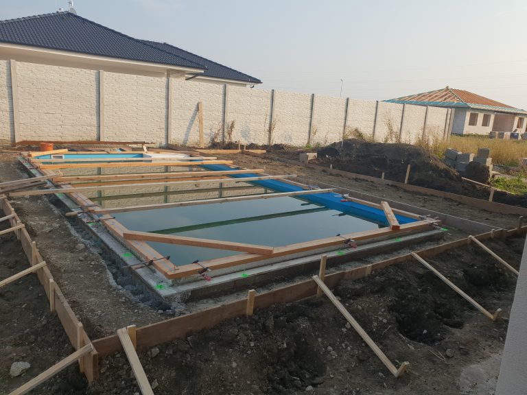 stavebná príprava plastového bazéna